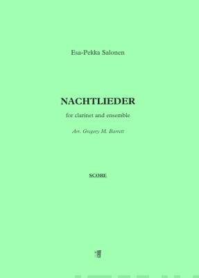 Nachtlieder for clarinet and ensemble - Score & parts