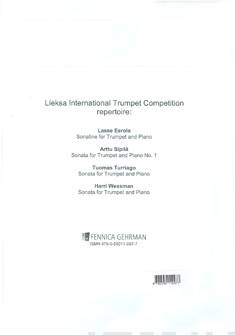 Lieksa International Trumpet Competition repertoire