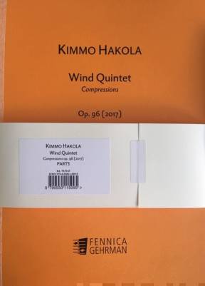 Wind Quintet op. 96 (2017) - Parts