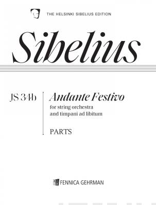 Andante Festivo (JS 34b) : Urtext Parts (string orchestra)