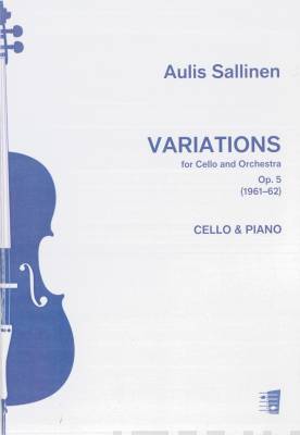 Variations for Cello and Orchestra op. 5 : Reduction cello, piano