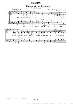 Katson virran kalvohon, Op. 13