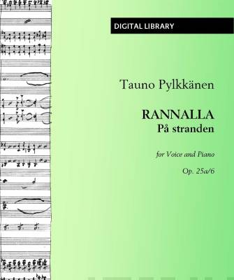 Rannalla / På stranden op. 25a/6 - Voice/piano (PDF)