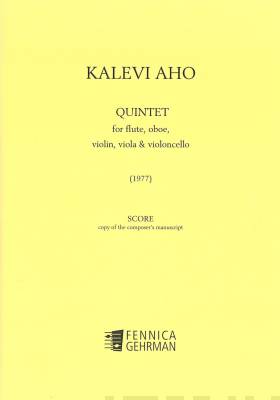 Quintet for Flute, Oboe, Violin, Viola and Cello - Score