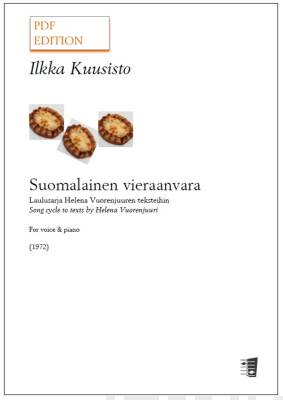Suomalainen vieraanvara - Laulu & piano (PDF)
