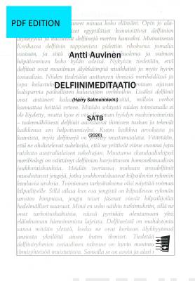 Delfiinimeditaatio - Mixed choir (PDF)