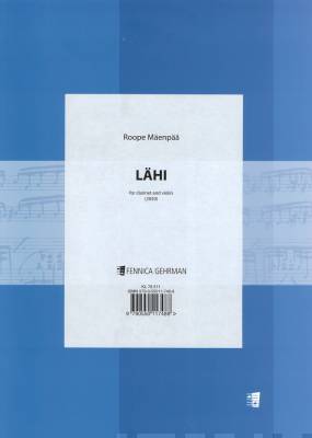 Lähi for violin and clarinet - Playing score (two copies)