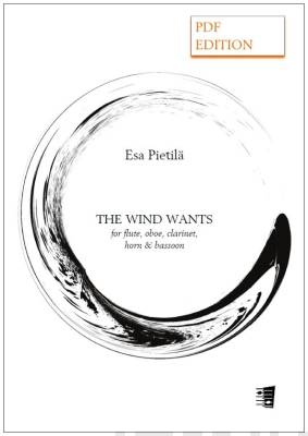 The Wind Wants for flute, oboe, clarinet, horn & bassoon (PDF) - score & parts
