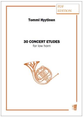 30 Concert Etudes for low horn (PDF)