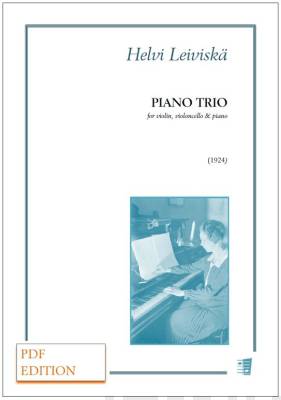 Piano trio (1924) for violin, violoncello & piano - Score (piano) & string parts (PDF)
