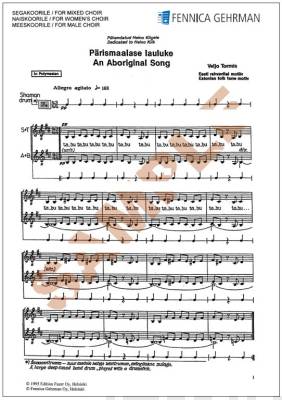Pärismaalase lauluke / An Aboriginal Song