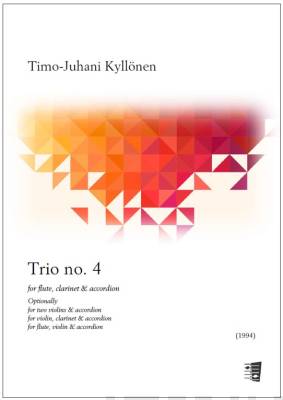 Trio no. 4 for flute, clarinet & accordion - Score (accordion) & parts
