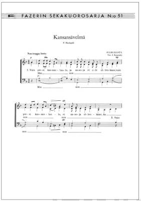 Kansansävelmä (Vain pieni kansanlaulu) - Mixed choir