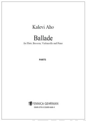 Ballade for flute, bassoon, violoncello and piano - Parts