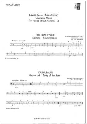 Chamber music for young string players I-III, cello part