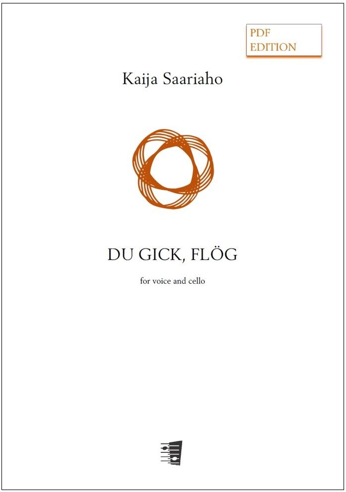 Du gick, flög for voice and violoncello (PDF)