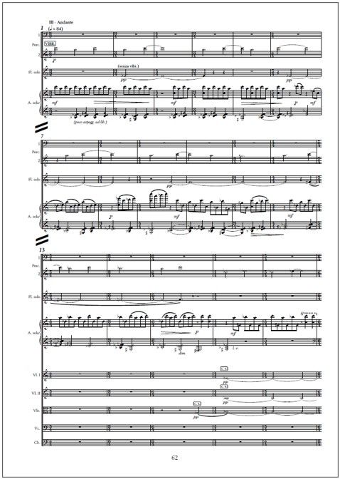 Double concerto for flute, harp and orchestra - Study score