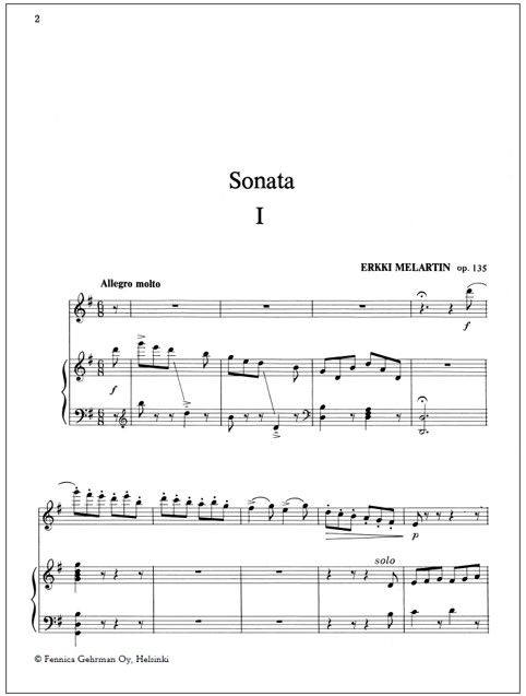 Sonata for flute and harp - Score (harp) & part