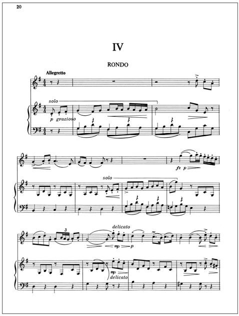Sonata for flute and harp - Score (harp) & part
