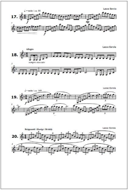 25 studies for clarinet