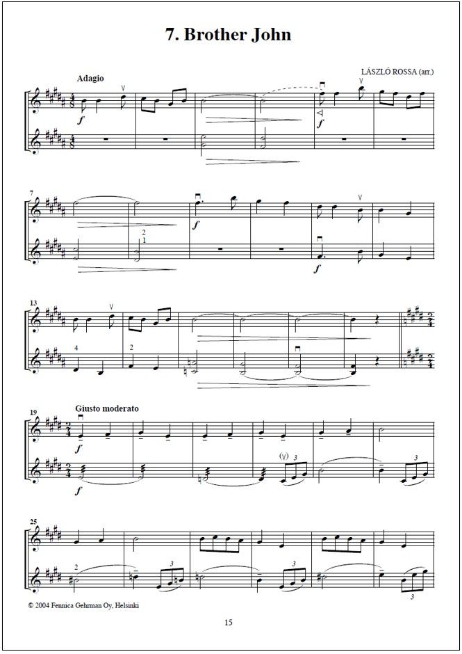 Colourstrings violin duos - Volume 3