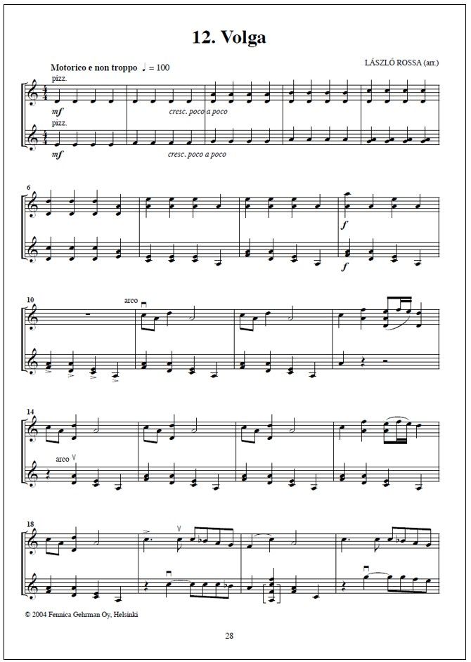 Colourstrings violin duos - Volume 3