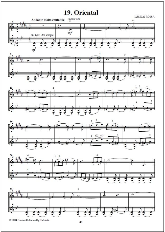 Colourstrings violin duos - Volume 3