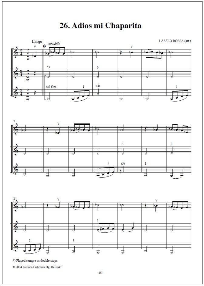 Colourstrings violin duos - Volume 3