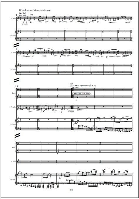 Double concerto for flute and harp & orchestra - Study score (PDF)