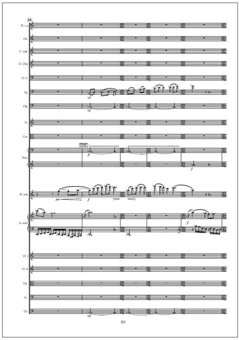 Double concerto for flute and harp & orchestra - Study score (PDF)