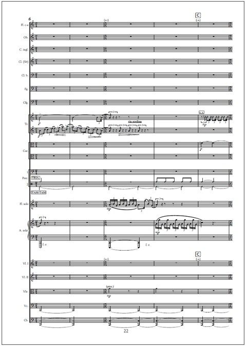 Double concerto for flute and harp & orchestra - Study score (PDF)