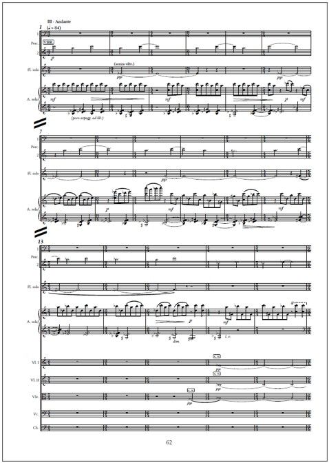Double concerto for flute and harp & orchestra - Study score (PDF)