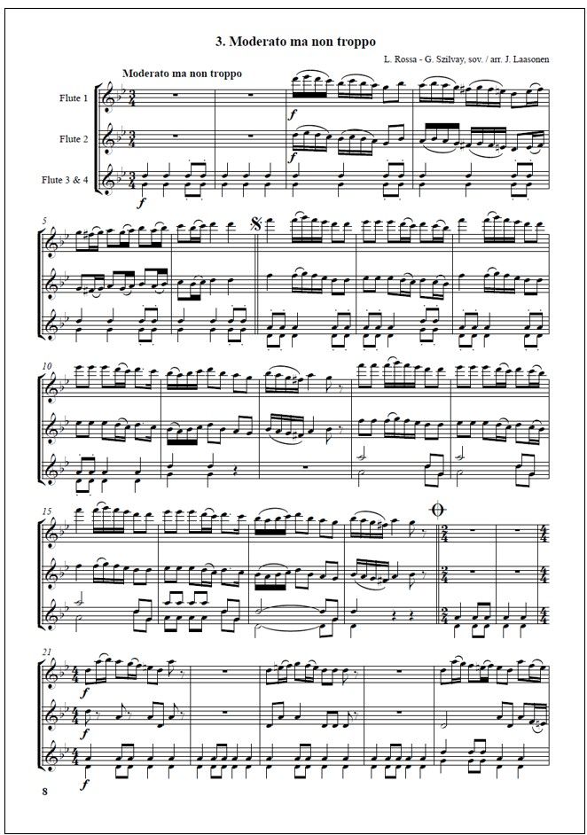 Flute Chamber 1: Chamber Music fo Young Flutists - Flute trio / quartet