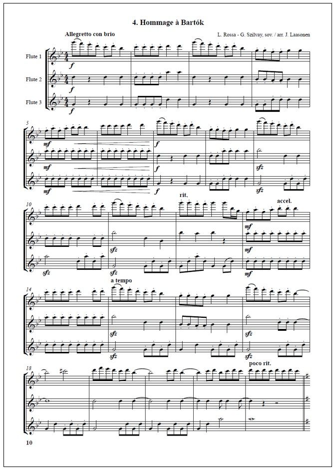 Flute Chamber 1: Chamber Music fo Young Flutists - Flute trio / quartet