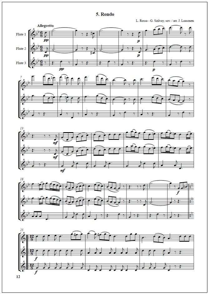 Flute Chamber 1: Chamber Music fo Young Flutists - Flute trio / quartet