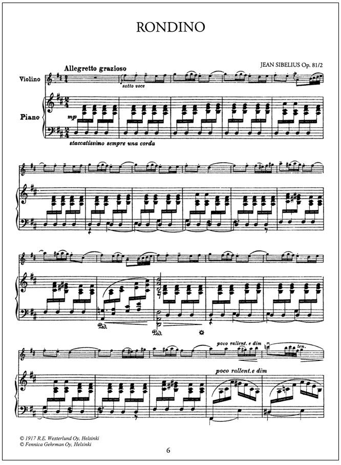 Five Pieces for Violin and Piano op. 81