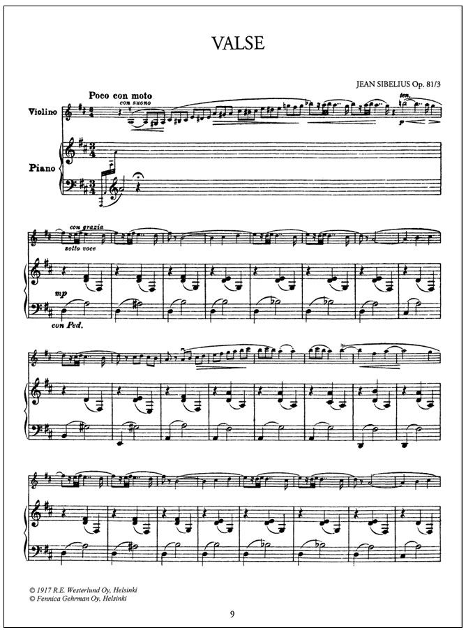 Five Pieces for Violin and Piano op. 81