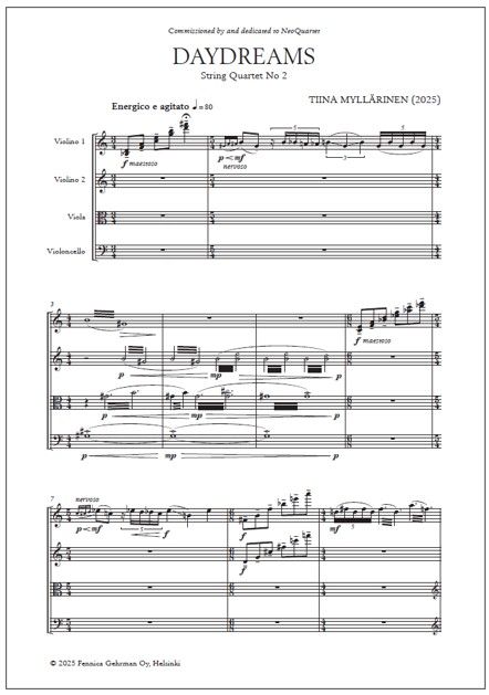 Daydreams - Score & parts