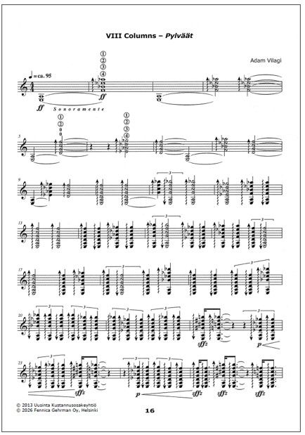 Garden of Etudes for guitar