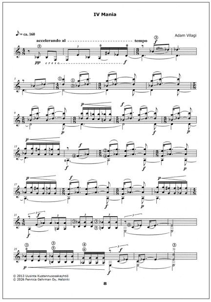 Garden of Etudes for guitar