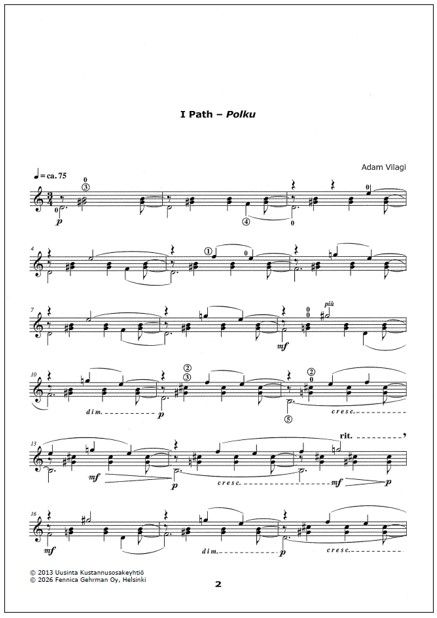 Garden of Etudes for guitar