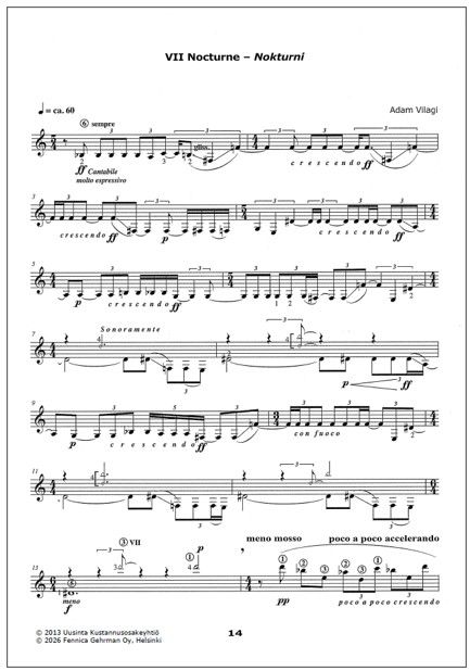 Garden of Etudes for guitar