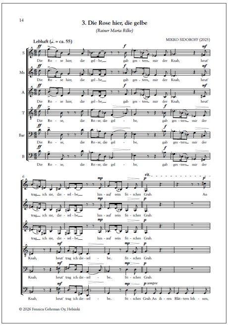 Träumen - Mixed choir