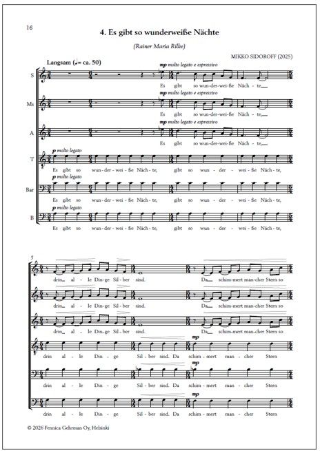 Träumen - Mixed choir