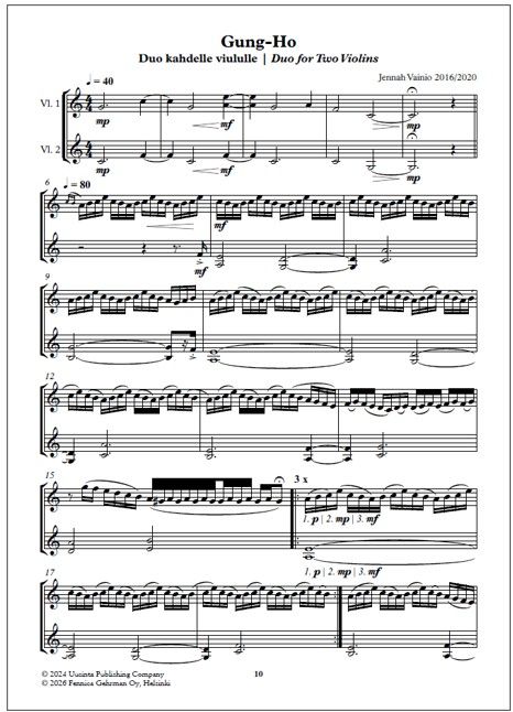 Violin Blend 2024 - 18 new Finnish violin duos