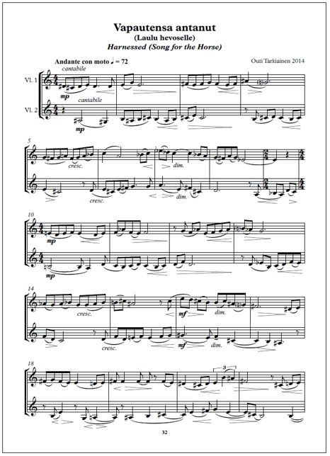 Violin Blend 2024 - 18 new Finnish violin duos