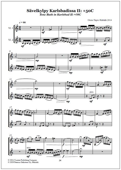 Violin Blend 2024 - 18 new Finnish violin duos