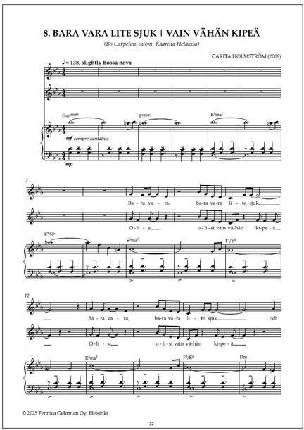 Måla himlen - Taivaan maalari for voice & piano