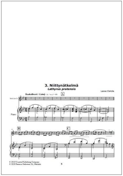 N-sarja (N Suite) for clarinet and piano