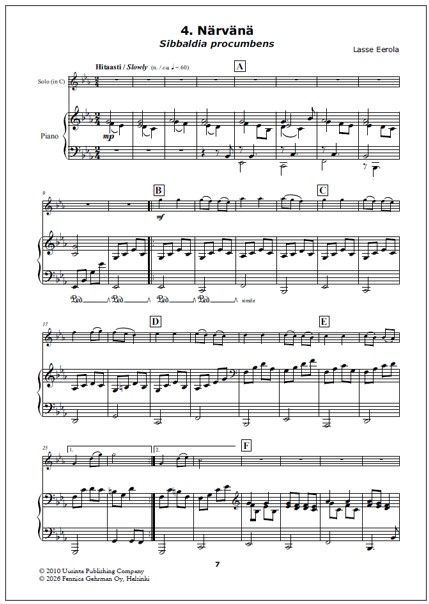 N-sarja (N Suite) for clarinet and piano